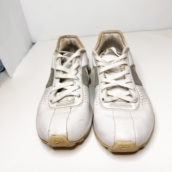 Nike Womens Shox NZ 317549-112‎ White Silver Athletic Running Shoes Size US 7 - Picture 3 of 4